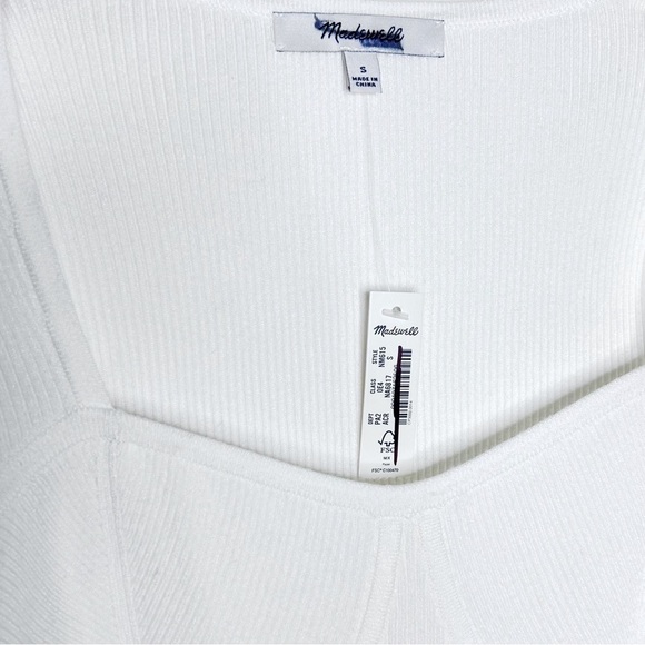 Madewell The Signature Knit Sweater Top in Antique Cream - Size Small - Picture 3 of 5